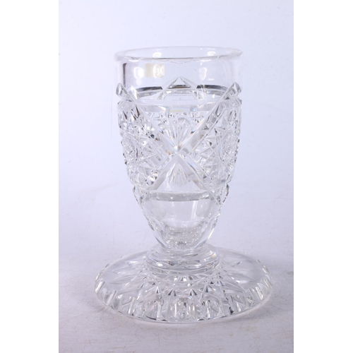 174 - Heavily cut Edinburgh Crystal vase