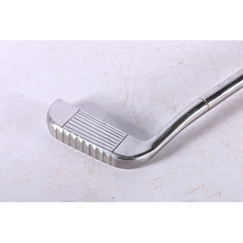 273 - All metal novelty fire poker putter inscribed 'Rustless Ben Sayers hand forged in Scotland', 42cm.