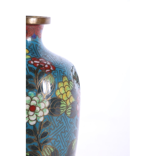 274 - Cloisonné ginger jar, marked 'China' to base, 10cm high, and a vase.