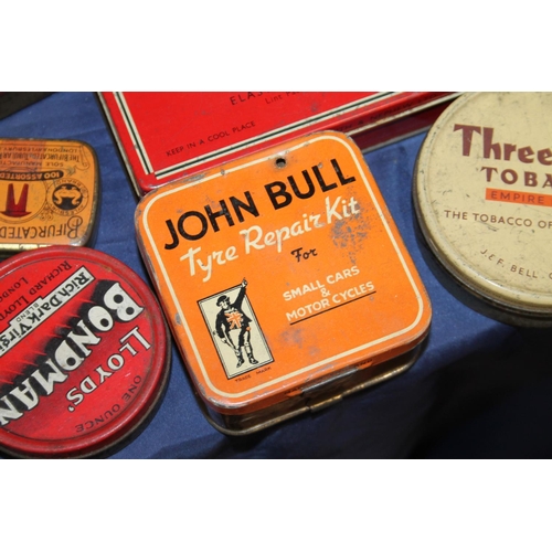 89 - Vintage tins.