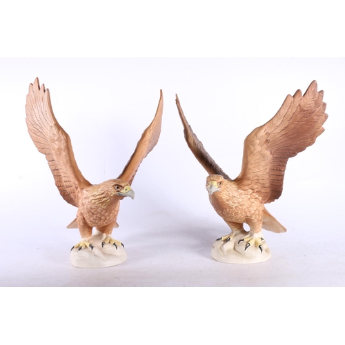 153 - Two Beswick Golden Eagles, both stamped Beswick and numbered 2062. (2)