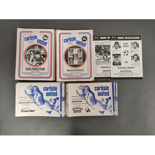 269 - 1979-1981 Carlisle United football programmes to include twenty three examples from the 1980-81 seas... 