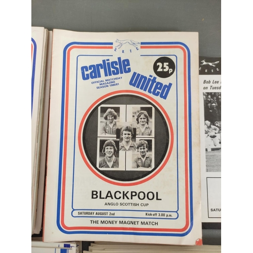 269 - 1979-1981 Carlisle United football programmes to include twenty three examples from the 1980-81 seas... 