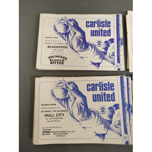 269 - 1979-1981 Carlisle United football programmes to include twenty three examples from the 1980-81 seas... 