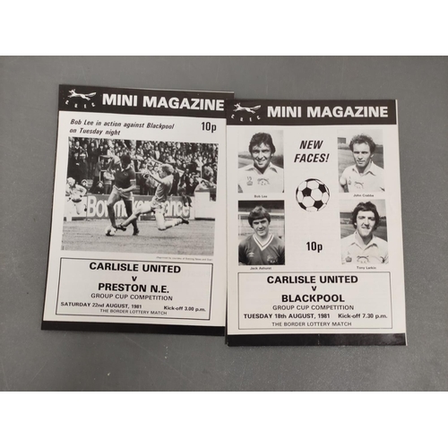 269 - 1979-1981 Carlisle United football programmes to include twenty three examples from the 1980-81 seas... 