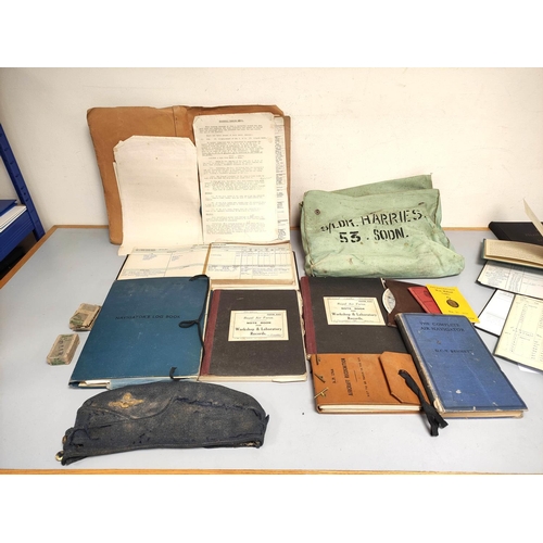 203 - WW2. RAF. Personal effects and ephemera belonging to S/Ldr L.J Harries who flew Dakota missions over... 