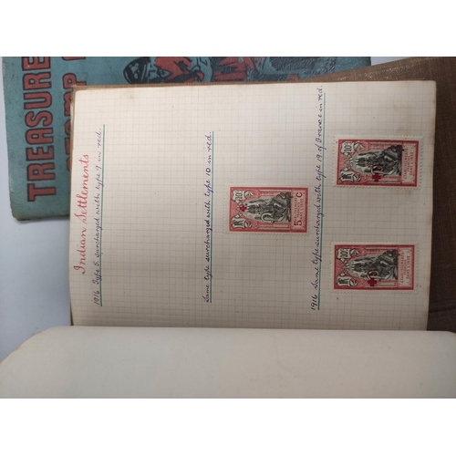 257 - Box containing an assortment of world stamp albums and guides. 