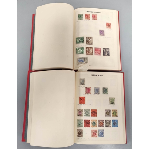 260 - Great Britain & World. Two collectors stamp albums to include an 1855 imperforated Cape of Good ... 