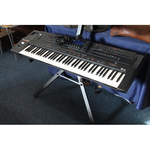 682 - Roland G-800 keyboard, and three-tier stand.