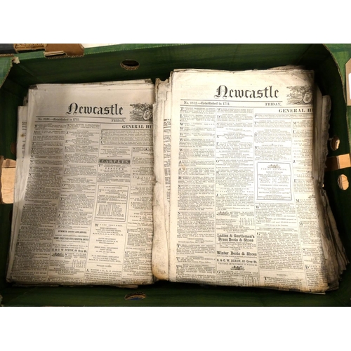 102 - Documents & Ephemera - Northumberland - Newspapers.  1863 complete run of Newcastle Co... 