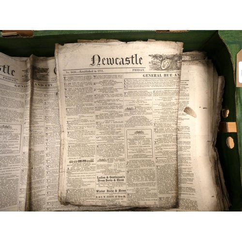 102 - Documents & Ephemera - Northumberland - Newspapers.  1863 complete run of Newcastle Co... 