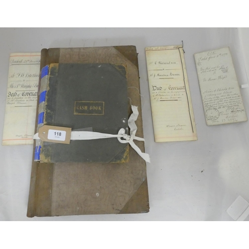 118 - Documents & Ephemera - Carlisle - Cumberland.  Two 19th century ledgers to the old leg... 