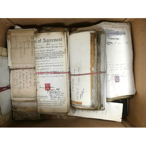 122 - Documents & Ephemera - Lee Hall, Prestbury, Macclesfield, Cheshire.  Large quantity of... 