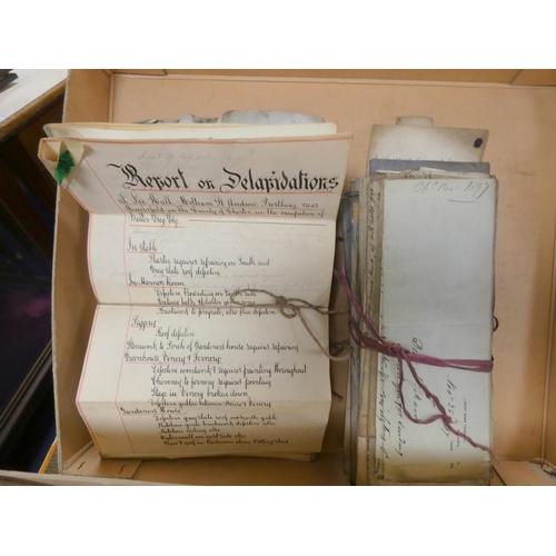 122 - Documents & Ephemera - Lee Hall, Prestbury, Macclesfield, Cheshire.  Large quantity of... 