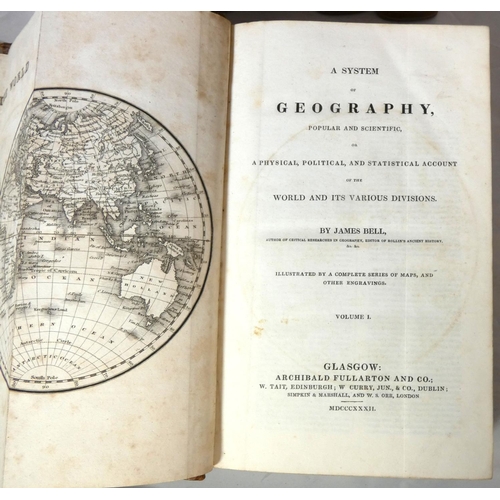 79 - BELL JAMES.  A System of Geography, Popular and Scientific. 6 vols. 55 fldg. & other m... 