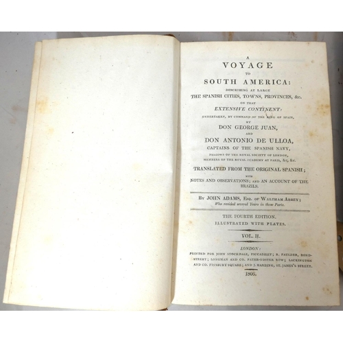 80 - ADAMS JOHN, of Waltham Abbey.  A Voyage to South America ... by Don George Juan and Don An... 