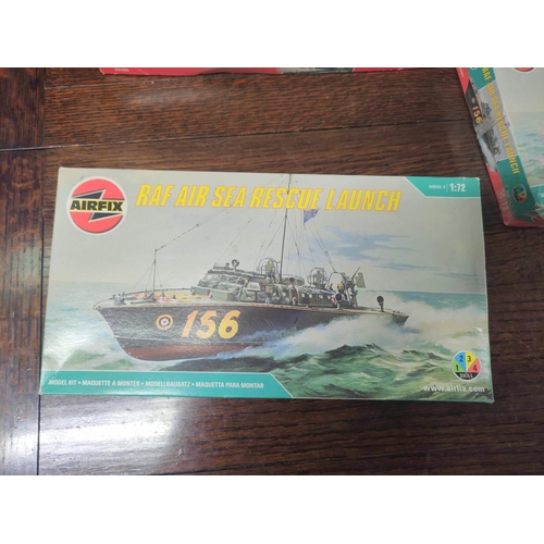 89 - Airfix. Group of maritime models to include a 1:130 scale Cutty Sark 09253, and five 1:72 scale mode... 