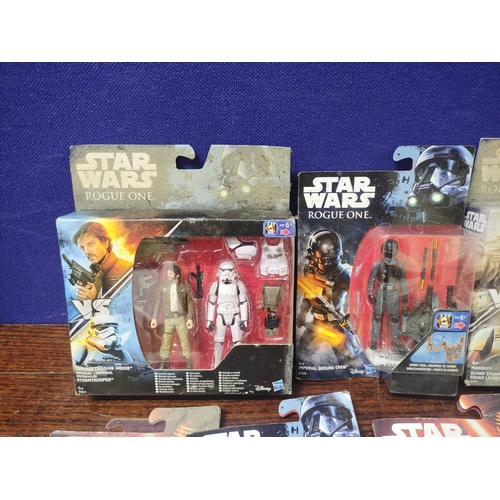 95 - Star Wars. Collection of boxed figures to include Rogue One Captain Cassian Andor B9611, Rogue One I... 