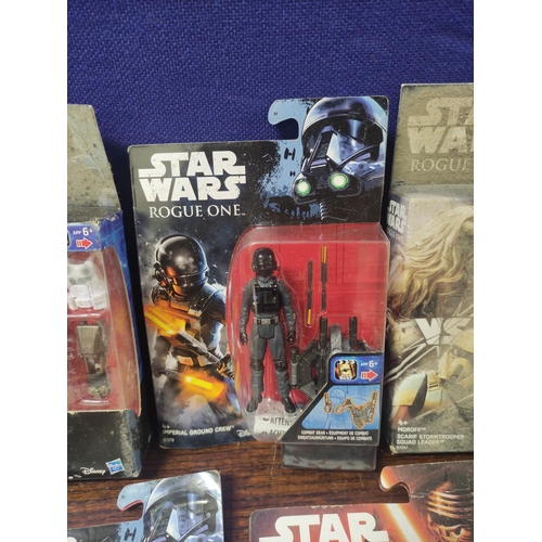 95 - Star Wars. Collection of boxed figures to include Rogue One Captain Cassian Andor B9611, Rogue One I... 