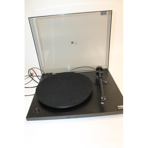 290 - Rega Planar 2 turntable with plastic top cover, also Phase 3 ADC stylus in box, Cambridge Arcam Alph... 