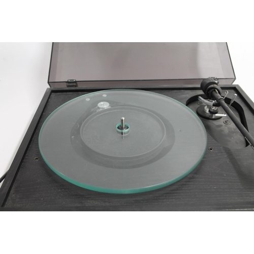 291 - Systemdek IIX record player with glass turntable, Alphason Opal tonearm, set of Castle speakers and ... 