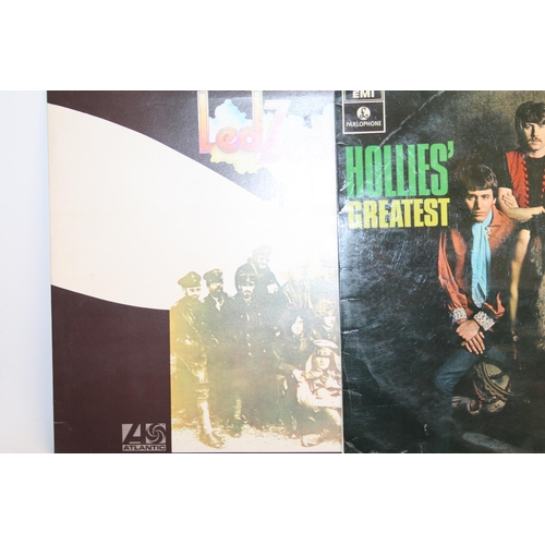 304 - Collection of mainly 70s records to include Led Zeppelin II, The Who, Tom Waits, James Taylor, etc (... 