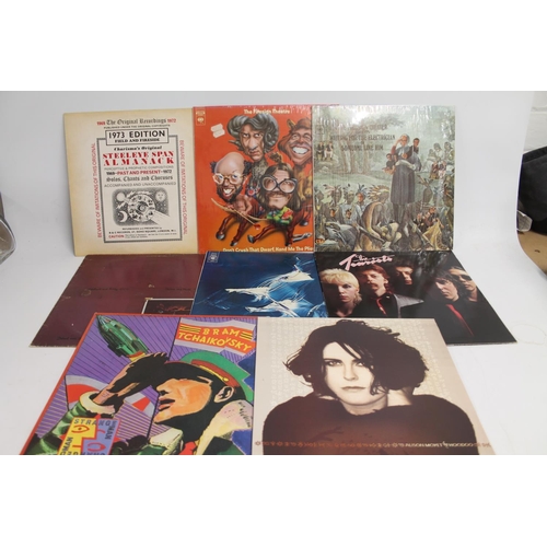 314 - Box of mixed records to include The Firesign Theatre X2, Weather Report, The Tourists, Elvis Costell... 