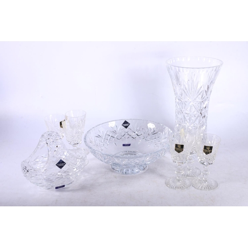 118A - Edinburgh Crystal to include six 1980s Star of Edinburgh sherry glasses, signed, a Katarina 10.5