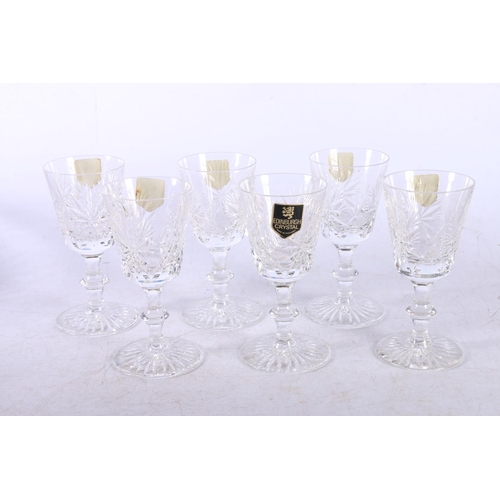 118A - Edinburgh Crystal to include six 1980s Star of Edinburgh sherry glasses, signed, a Katarina 10.5