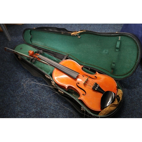 138 - Violin in hard case.