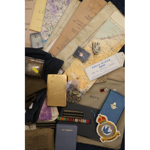 600C - RAF related ephemera, and other items, pertaining to Flight Lieutenant William Pate to include a pil... 