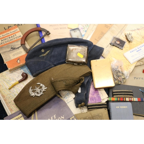 600C - RAF related ephemera, and other items, pertaining to Flight Lieutenant William Pate to include a pil... 