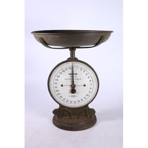 88 - Vintage Salter scales, 33cm high.