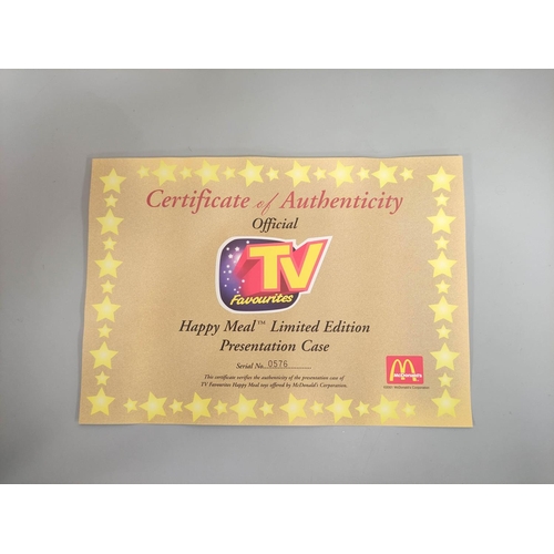 86 - MCDONALDS - TV FAVOURITES (2001) LIMITED EDITION TOY CHEST PRESENTATION HAPPY MEAL CASE - Including ... 