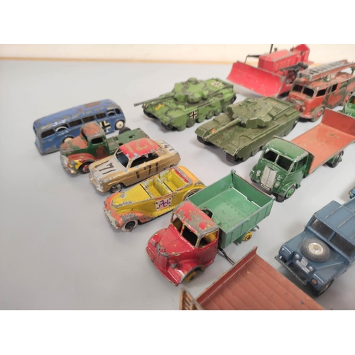 77 - Dinky and Corgi diecast vehicles to include two Dinky Supertoys Centurion Tanks 651, a Dinky Bl... 