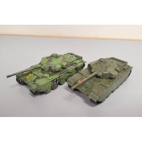 77 - Dinky and Corgi diecast vehicles to include two Dinky Supertoys Centurion Tanks 651, a Dinky Bl... 