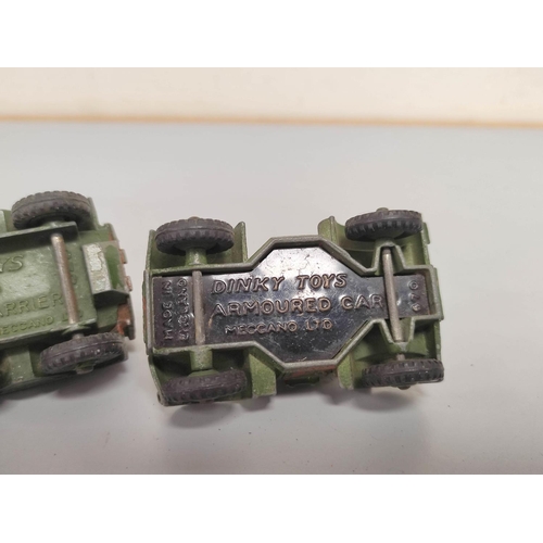 78 - Collection of vintage military vehicles to include a Britains Naval 4.7 Field Gun no 34218/30, ... 