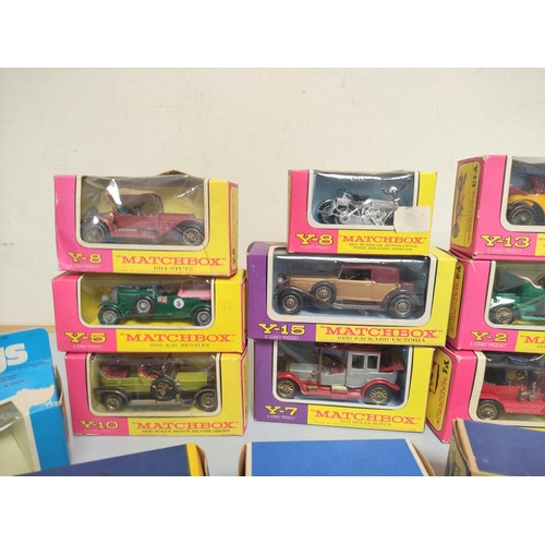 80 - Matchbox vehicles. Fourteen boxed vehicles to include two Superkings Porsche Turbos K70, Matchbox Mo... 