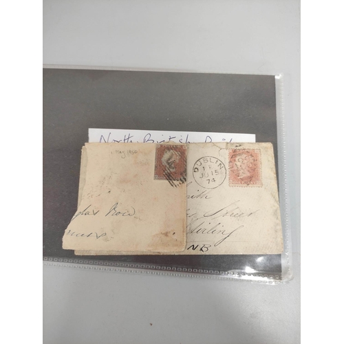 247 - Box containing a large quantity of mixed world postage stamps and album sheets to include issues fro... 