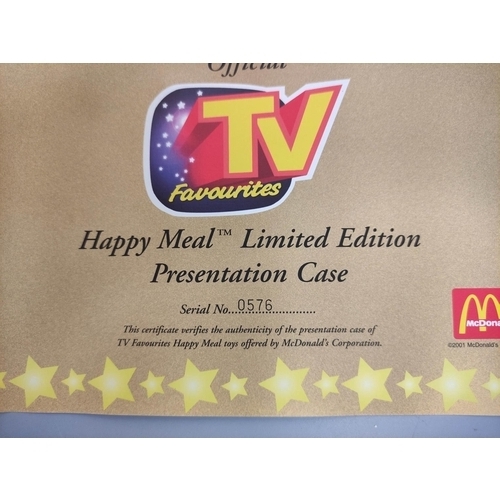 86 - MCDONALDS - TV FAVOURITES (2001) LIMITED EDITION TOY CHEST PRESENTATION HAPPY MEAL CASE - Including ... 