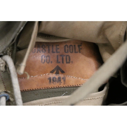 226 - Army backpack, label to interior 'Castle & Golf Co. 1941'.