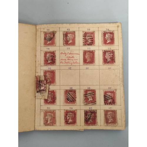 256 - Great Britain. Well filled miniature stamp album comprising of a large collection of penny reds, als... 