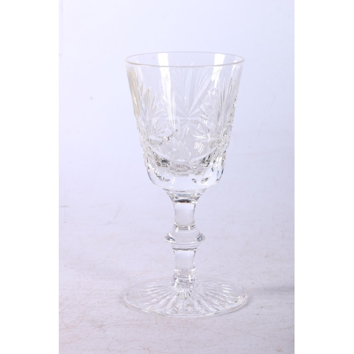 118A - Edinburgh Crystal to include six 1980s Star of Edinburgh sherry glasses, signed, a Katarina 10.5