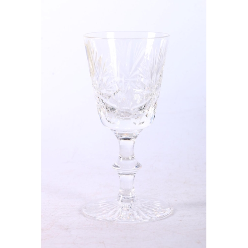 118A - Edinburgh Crystal to include six 1980s Star of Edinburgh sherry glasses, signed, a Katarina 10.5