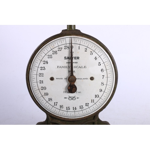 88 - Vintage Salter scales, 33cm high.