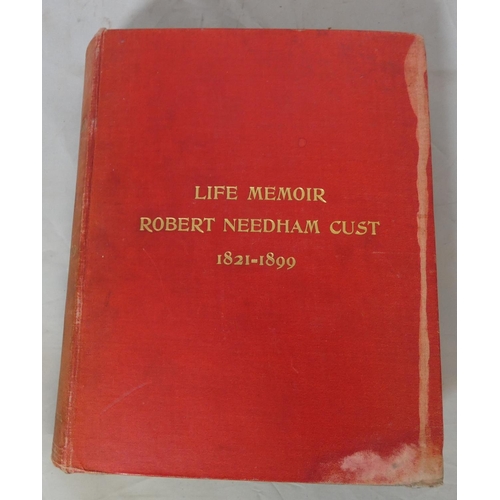 183 - CUST ROBERT NEEDHAM.  Memoirs Of Past Years ... Twenty-One Years Before India, Twenty-Five... 