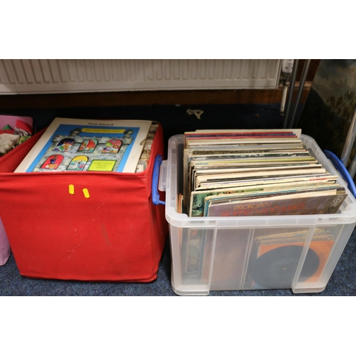 208 - Records, primarily classical to include Brahms, Sibelius, also, some children's records to include H... 