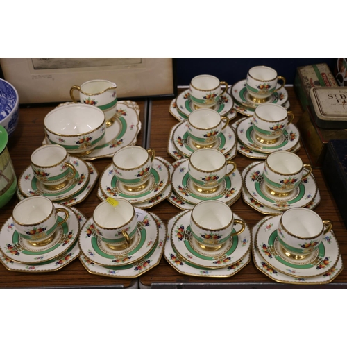 218 - Gainsborough teaset to include jug, bowl, cups, saucers, plates, etc.