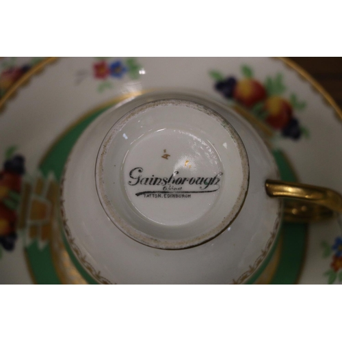 218 - Gainsborough teaset to include jug, bowl, cups, saucers, plates, etc.