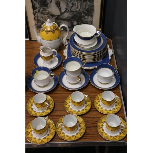 222 - Paragon part teaset to include cups, saucers, plates, etc., and a Czechoslovakian coffee set to incl... 